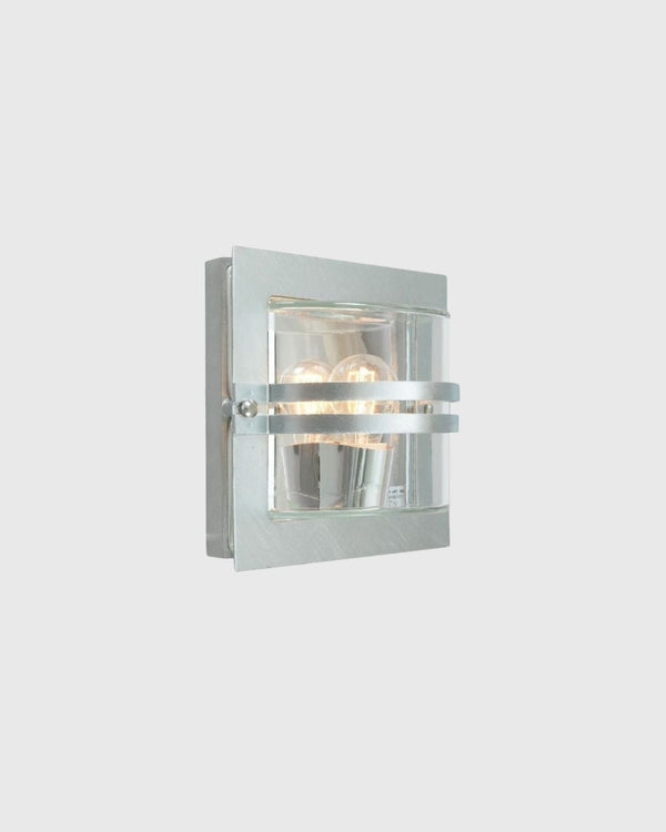 Galvanised / Clear Glass