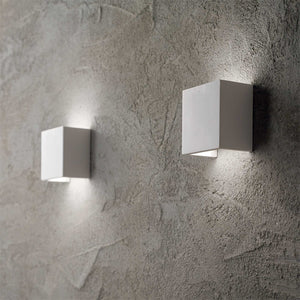 Square Up Down Plaster Wall Light | Small | Lighting Collective