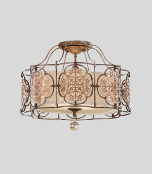 Ornamental Bronze Ceiling Light | Lighting Collective