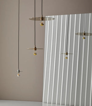Steel Flat Disc Pendant Light-Lighting Collective