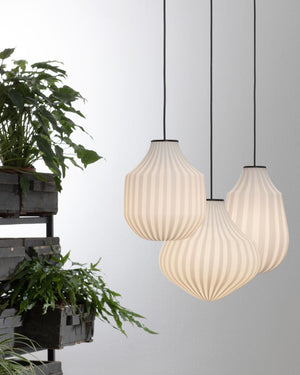 Striped Blown Glass Pendant-Lighting Collective