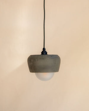Tapered Concrete Pendant Light-Lighting Collective