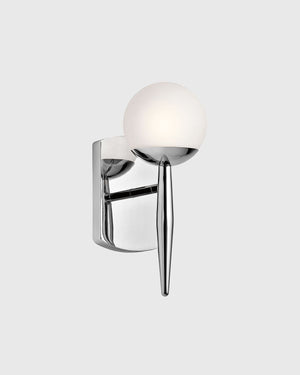 Tapered Polished Chrome Wall Light-Lighting Collective
