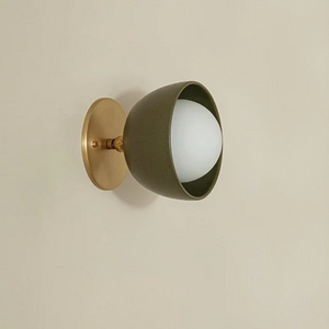 Terra Olive Brass Wall Light | Lighting Collective