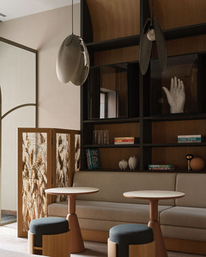Textured Crystal Shell Pendant | Ama - Lighting Collective