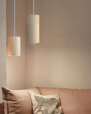 Textured Cylindrical Pendant Light | Terra - Lighting Collective
