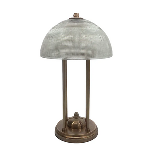 Vintage Textured Glass Table Lamp