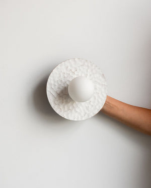 Textured Leather Wall Sconce | Lighting Collective