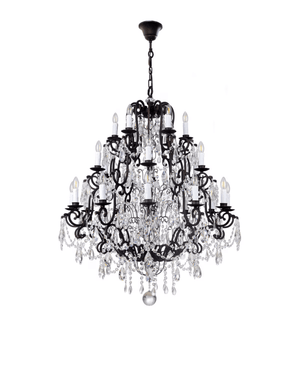 Traditional Bronze Crystal Chandelier - Lighting Collective