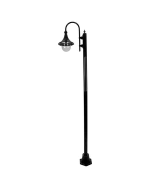 Traditional One Head Aluminium Plain Post Monaco | Assorted Finishes - Lighting Collective