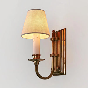 Traditional Wall Light | Antique Brass | Assorted Shades