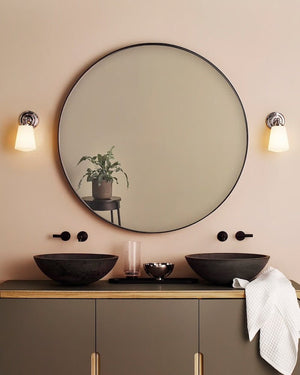 Transitional Opal Glass Wall Light-Lighting Collective