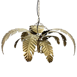 Tropical Palm Leaves Pendant | Lighting Collective | gold