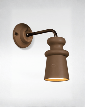 Tuscan Ceramic Outdoor Wall Light Khaki 