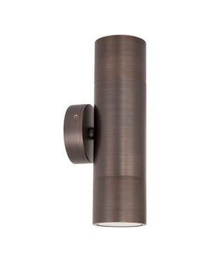 Up & Down Pillar Light | Antique Brass | TRIColour | SALE-Wall Lights-Lighting Collective