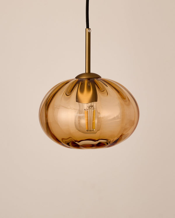 Peach Glass / Small / Black