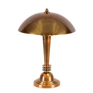 Vintage Dome Table Lamp | Antique Brass
