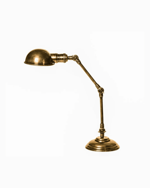 Vintage Industrial Adjustable Desk Lamp Brass