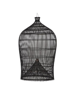 Vintage - Style Fish - Trap Rattan Pendant - Lighting Collective