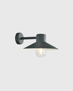 Vintage Style Wall Light | Black and Steel - Lighting Collective