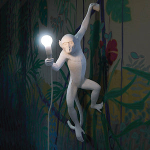 White Monkey Hanging Wall Light | Left | Lighting Collective