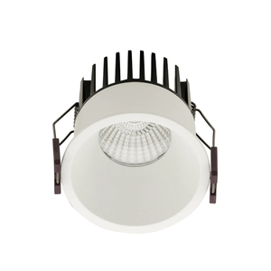 White Aluminium Recessed Downlight | Lighting Collective | full view on the product