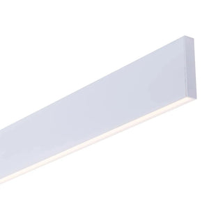 Wide White Linear Pendant