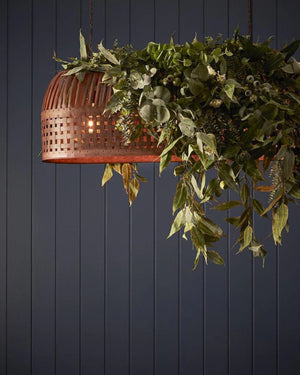 Woven Iron Long Pendant Light - Lighting Collective