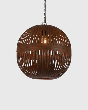 Woven Iron Stripes Ball Pendant - Lighting Collective