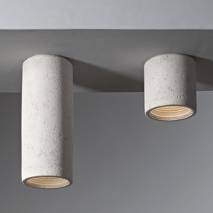 Italian Clay Cylindrical Ceiling Light