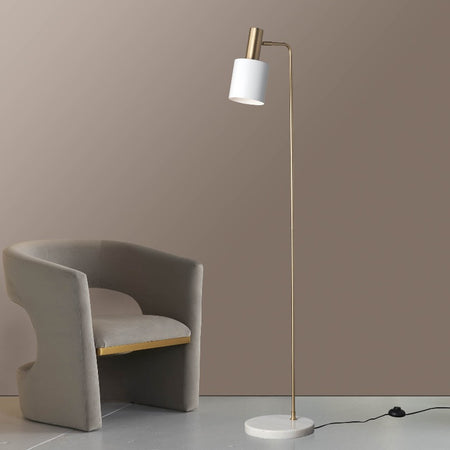 Floor lamp deals white and gold