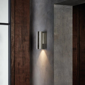Contemporary Exterior Wall Light A2 | Silver | Lighting Collective 