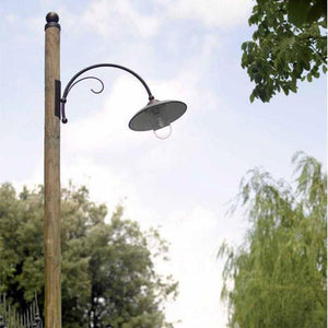 Italian Brass and Timber Lamp Post-Lamp Post-FAVEL (Lightco)-Lighting Collective