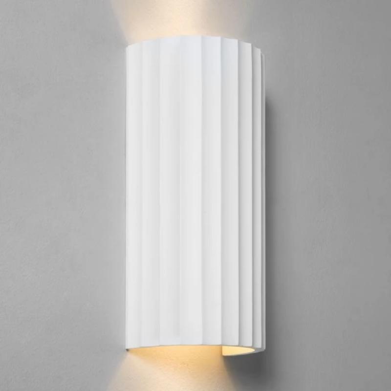 Cylindrical Ribbed Up-Down Wall Light – Lighting Collective