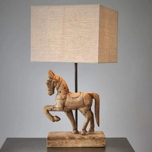 Wooden Horse Table Lamp | Small | Lighting Collective