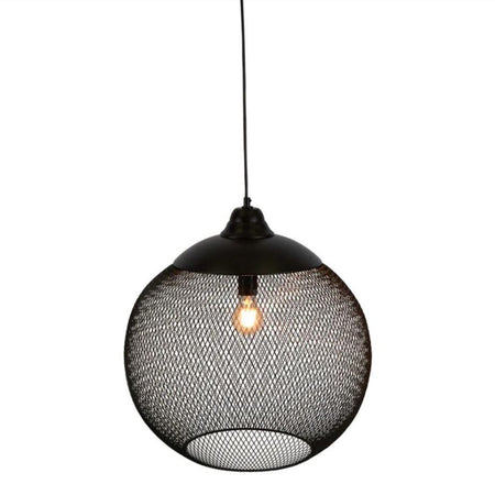 Large black deals metal pendant light