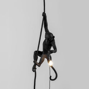 Black Monkey Hanging Pendant Light-Pendants-Seletti Lighting-Lighting Collective