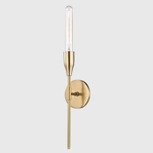 Modern Body Wall One Light | Aged Brass | Lighting Collective