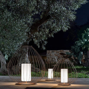 Italian Cage Exterior Lamp in Bronze | Lighting Collective