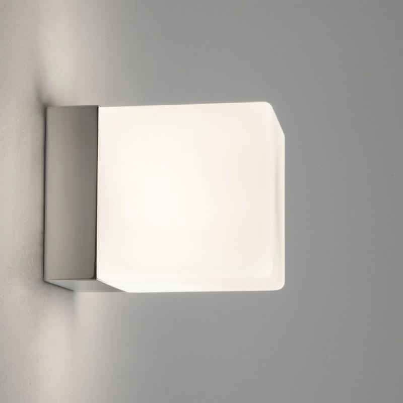 Chrome & Opal Glass Diffuser Cube Wall Light – Lighting Collective
