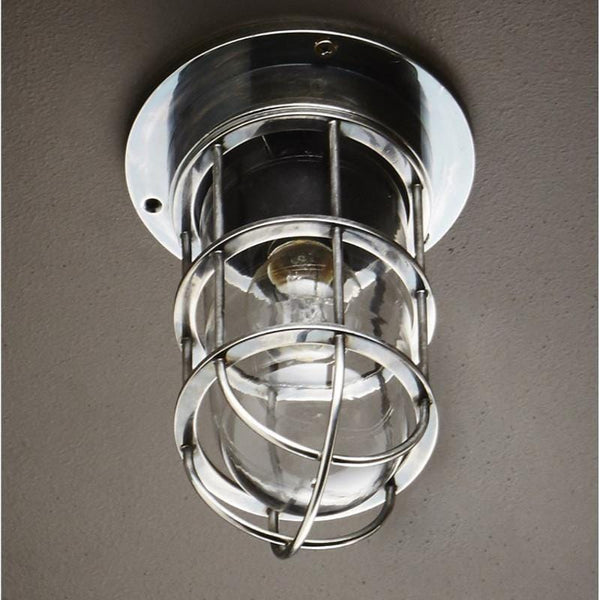 Vintage Style Caged Ceiling Light