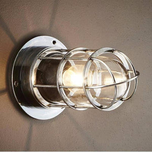 Vintage Style Caged Wall Light-Wall Lights-Emac & Lawton-Lighting Collective
