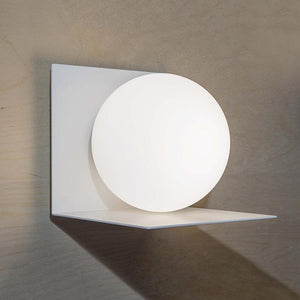Contemporary Balancing Globe Wall Light