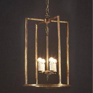 Rustic Brass Lantern Pendant-Pendants-Emac & Lawton-Lighting Collective