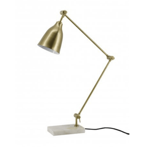 Mid-Century Modern Antique Brass Table Lamp | Lighting Collective