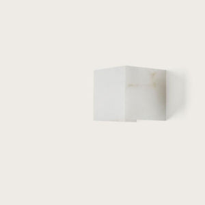Alabaster Cube Wall Light | Lighting Collective