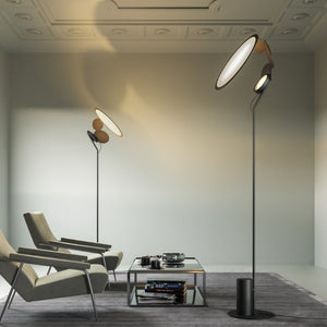 Adjustable Round Reflective Floor Lamp | Lighting Collective