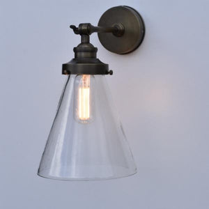 Vintage Industrial Antique Brass Wall Lamp | Lighting Collective