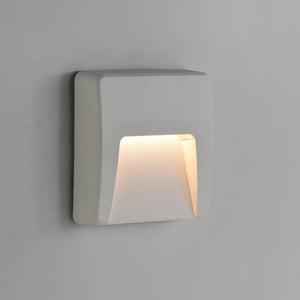 White poly carbonate led step light on see