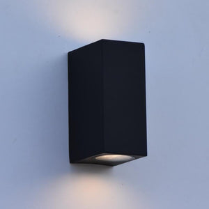 Square LED Black Up Down | Lighting Collective